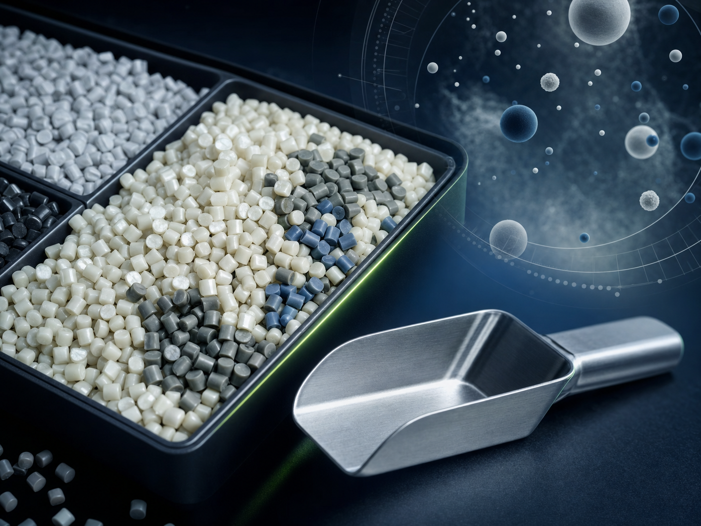 Flame-retardant masterbatch pellets and additive dispersion visual